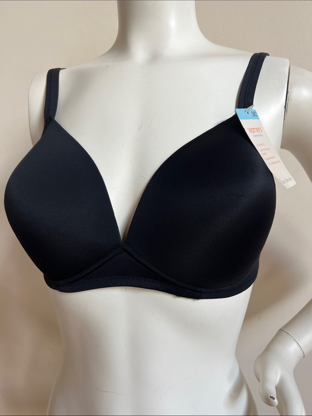 Warners 38C Women's Smooth Black T-Shirt Bra black